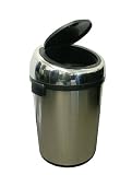  iTouchless Hands-Free Infrared Automatic Commercial Size Stainless Steel Trashcan, 18 Gallon (68 Liter)