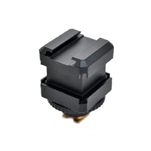 【クリックで詳細表示】高精度 KIWIFOTOS製(JJC) ソニー ハンディカム SONY Handycam アクティブインターフェースシュー AIS-FLAT → 汎用型 コールドシュー 変換アダプター 5面接続可