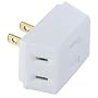 ELECOM �g���v���^�b�v 2P3�� �z���C�g T-TR1WH