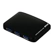 iBUFFALO USB3.0Hub �������]�� �Z���t&�o�X�p���[ 4�|�[�g �u���b�N BSH4A04U3BK