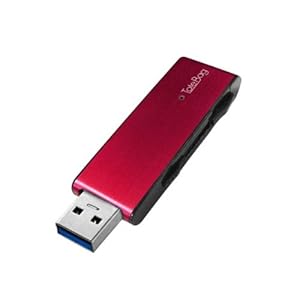 【クリックで詳細表示】I-O DATA USB 3.0/2.0対応 超高速転送USBメモリー レッド 32GB TB-3X32G/R
