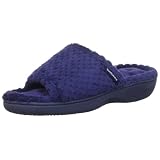 Isotoner Popcorn Open Toe Terry Mule Slippers Slides