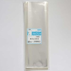 【クリックで詳細表示】OPP袋30μプラスパック 80x250 【100枚】