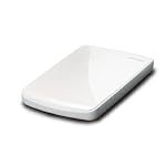 BUFFALO スリム&ライト ポータブルハードディスク 500GB パールホワイト HD-PET500U2-WH