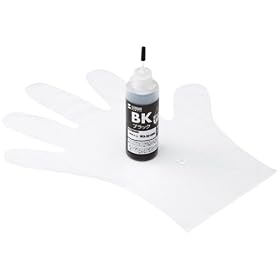 SANWA SUPPLY �߂����C���N �u���b�N 60ml �L���m�� BCI-321BK�Ή� INK-C321B60