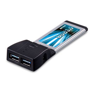 【クリックで詳細表示】BUFFALO Express Card用 増設インターフェースカード USB3.0＆2.0 2ポート搭載 IFC-EC2U3/UC2