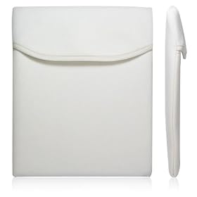 i-Beans iPad 1/iPad 2 Protection Pouch Bag (Diving Suit Material, white) �������ޗ��@�C���i�[�P�[�X�J�o�[�@�z���C�g�@�i�S5�F�j�i498-1)