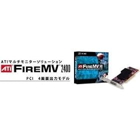 ATI �r�f�I�J�[�hLP�Ή�4��ʏo��FireMV2400 128MB PCI DVIx4(D-Subx4) FMV24-128PR