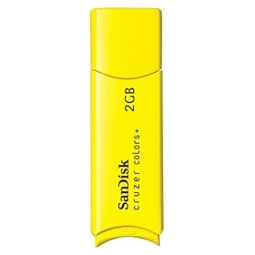 SanDisk USB�t���b�V���h���C�u cruzer colors+ 2GB Yellow ReadyBoost�Ή� SDCZ23-002G-J65Y