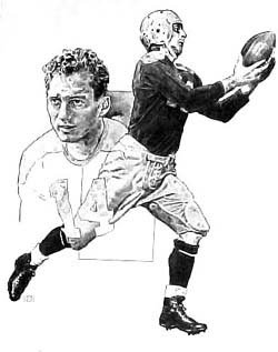  Don Hutson Green Bay Packers 16x20 Lithograph