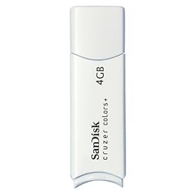 SanDisk USB�t���b�V���h���C�u cruzer colors+ 4GB White ReadyBoost�Ή� SDCZ23-004G-J65W