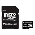 �V���R���p���[ micro SDHC�J�[�h 16GB (Class6) �i�v�ۏ� (SDHC�A�_�v�^�[�t) SP016GBSTH006V10