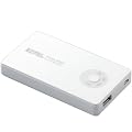 ELECOM iPhone4/4S/3GS/3G/iPod�Ή� ���o�C���o�b�e���[ ���`�E���C�I���d�r 4700mAh �z���C�g DE-A01L-4710WH