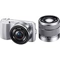 SONY �f�W�^�����J���� �� NEX-C3 �_�u�������Y�L�b�g �V���o�[ NEX-C3D/S