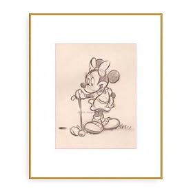 �|�X�^�[ �f�B�Y�j�[ Minnie's Golfing Day �z���� �E�b�h�x�[�V�b�N�t���[���i���b�h�j