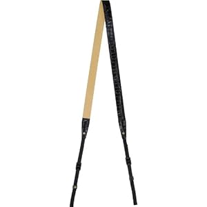 【クリックで詳細表示】HAKUBA ピクスギア 本革ネックストラップ20 クロコ調ブラック KST-41LN20CDBK