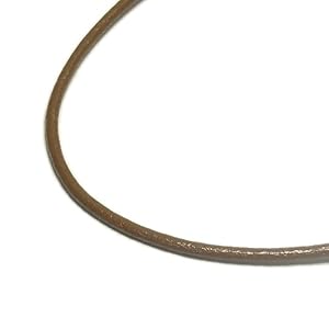 【クリックで詳細表示】新宿銀の蔵 レザーチョーカー 牛革紐＆シルバー925 【ブラウン】 幅2.0mm 長さ40cm～60cm (40cm) 【メンズ/レディース/皮ひも/レザーネックレス】