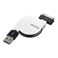 iBUFFALO �y�ŐV�őΉ��ziPhone�EiPad�EiPod�p�������P�[�u��(USBAtoDock�R�l�N�^�[)�z���C�g BSMPC08I75WH