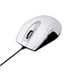 iBUFFALO ���w���L���}�E�X USB�ڑ� 5�{�^�� �z���C�g BSMOU04LWH