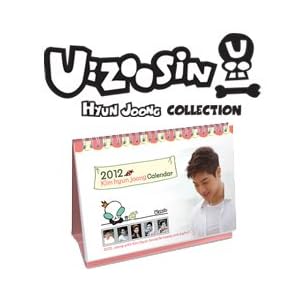 【クリックで詳細表示】【数量限定】2011キム・ヒョンジュン U：ZOOSIN (宇宙神) 2012-上カレンダー(シール仕様別2枚付き)