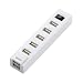 iBUFFALO USB2.0Hub �o�X�p���[ 7�|�[�g �d���W���X�C�b�`�t �z���C�g BSH7U02WH