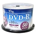 VENUS DVD-R 4.7GB 1-16�{���Ή� 50�� �f�[�^�E�A�i���O�f���̃p�\�R���ł̋L�^�p�E�X�s���h���P�[�X����E�C���N�W�F�b�g�v�����^�ł̃��C�h����\ VR47-16X50PW