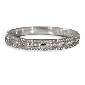 【クリックで詳細表示】umu-diamond デザインリング K18 ホワイトゴールド(サイズ23号) 【ピンキーリング対応】