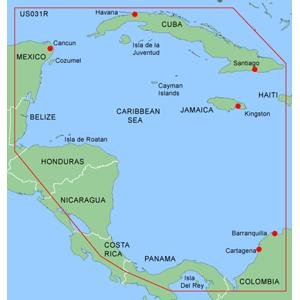  GARMIN BLUECHART MICRO SD XUS031R SOUTHWEST CARIBBEAN