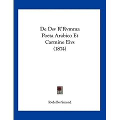 de Dsv R'Rvmma Poeta Arabico Et Carmine Eivs (1874)