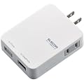 ELECOM USB�[�d�|�[�g�t�^�b�v iPhone4/4S/3GS/3G�E�X�}�[�g�t�H���Ή� 1�� 2�|�[�g �z���C�g T-UHS01-12200WH