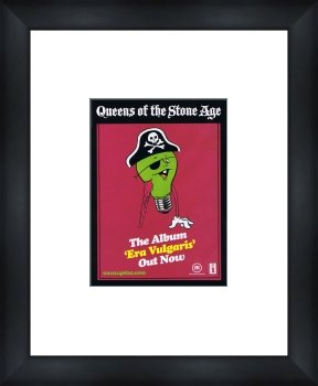  QUEENS OF THE STONE AGE Era Vulgaris - Custom Framed Original Ad Reproduction encadrée