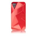 Case-Mate iPhone 4S / 4 Facets Case with Screen Protector, Red ファセット ケース (液晶保護シート つき) レッド CM012654