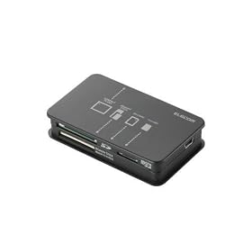 ELECOM �V���[�v�u�A�N�I�X�v�Ή� ���������[�_���C�^ TV�p SD+MS+CF�Ή� �u���b�N MR-TV001BK
