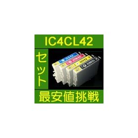 �݊��C���N EPSON IC4CL42(BK/C/M/Y) ���g �� (ICBK31�EICC42�EICM42�EICY42)