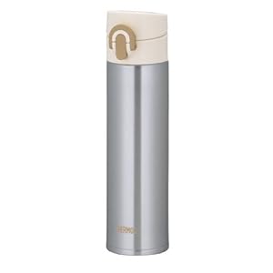 【クリックで詳細表示】THERMOS 真空断熱ケータイマグ 【ワンタッチオープンタイプ】 0.4L シルバー JNI-400 SL： ホーム＆キッチン