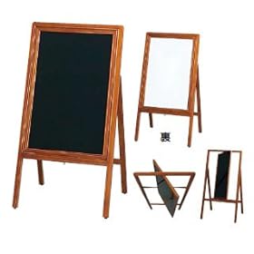 【クリックで詳細表示】光 マーカー用木製スタンド黒板(回転式) KBD116-1： DIY・工具