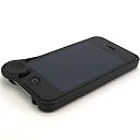 SP384:コイン型ワイパーを備えた流線型iPhoneケース『WipeCoin for iPhone4S/4』 (ブラック)