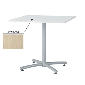 【クリックで詳細表示】会議用ミーティングテーブル 角型 2～4人用 幅75(W750) 《選べる天板カラー》ナチュラル◆UTS-750K-NA◆