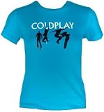  Coldplay 'Jumping' teal blue Juniors t-shirt