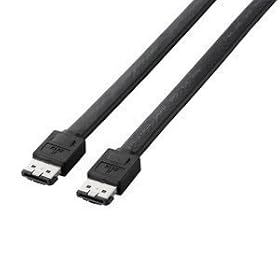 ELECOM eSATA�P�[�u�� �t���b�g 1.5m CFD-ESA15BK