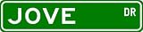  JOVE Street Sign ~ Personalized Family Lastname Sign ~ Gameroom, Basement, Garage Sign Novelty** ALUMINUM