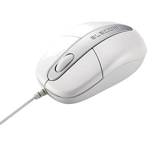 【クリックで詳細表示】ELECOM ホイ-ル付イメ-ジセンサマウス M-M1UP2RWH