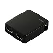 iBUFFALO USB�[�d�� 2�|�[�g�^�C�v �yiPhone4S����m�F�ρz iPod,iPhone,PSP,3DS,Andoroid�X�}�[�g�t�H��,�E�H�[�N�}���Ή� ���^ �u���b�N BSIPA04BK