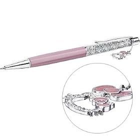 �X�����t�X�L�[ SWAROVSKI Hello Kitty Pink Bow Crystalline�{�[���y�� �n���[�L�e�B�s���N���{���`���[���t�� 1097055 �u���s�A���i�v
