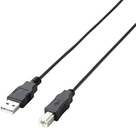 ELECOM RoHS�w�ߏ���&���z���p�b�P�[�W �G�RUSB2.0�P�[�u�� A-B�^�C�v 1.5m �u���b�N U2C-JB15BK