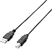 ELECOM RoHS�w�ߏ���&���z���p�b�P�[�W �G�RUSB2.0�P�[�u�� A-B�^�C�v 1.5m �u���b�N U2C-JB15BK