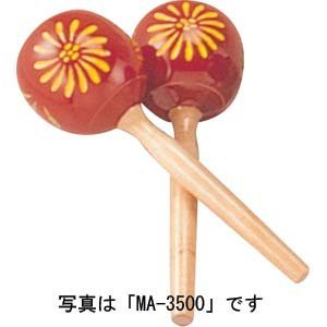 【クリックで詳細表示】マックストーン マラカス(赤)(2本1組)MARACAS MA-4000-RED