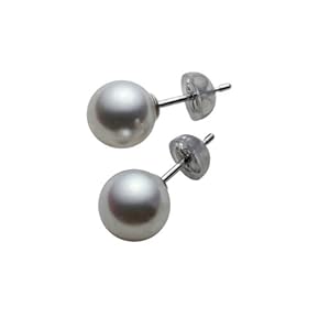 【クリックで詳細表示】[パール セレクション]Pearl Selection ピアス 国産アコヤ真珠 7.5-8mm ピアス K14WG P75