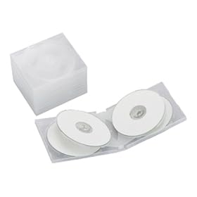 iBUFFALO CD&DVD�P�[�X �\�t�g�^�C�v �N���A�z���C�g 6�����[�~5���Z�b�g BSCD0365SCWH