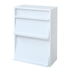 【クリックで詳細表示】JKプラン 6BOXシリーズ フラップ 2枚扉 ホワイト fr-045 fr-045-wh